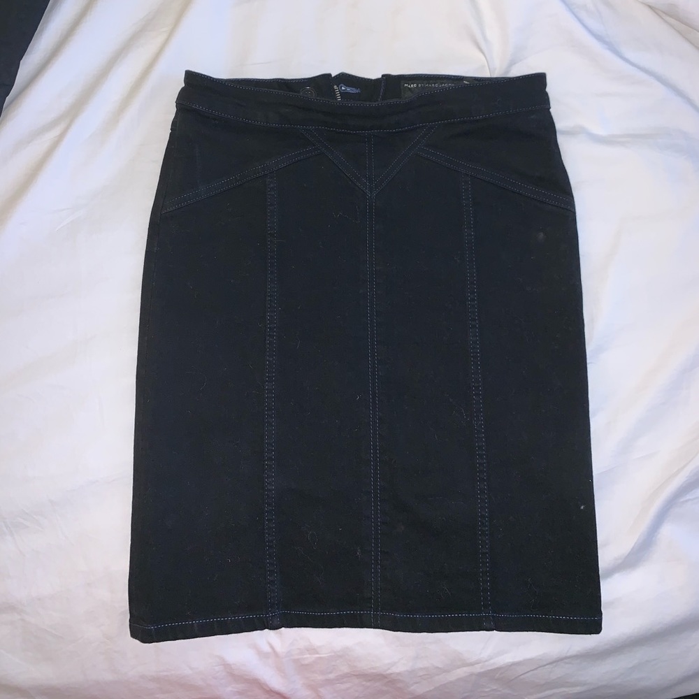 Vintage Marc by Marc Jacobs black denim skirt